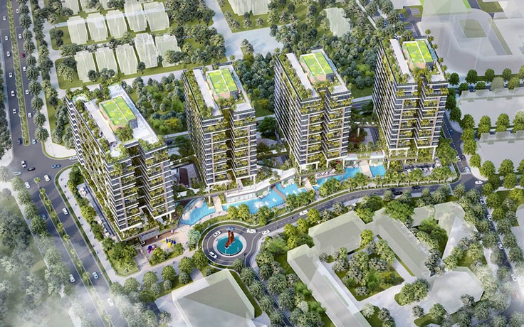Dự án căn hộ tại Long Biên có hơn 400 khu vườn thẳng đứng giữa không trung