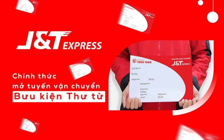 J&T Express chính thức mở tuyến vận chuyển nhanh cho đơn hàng thư từ