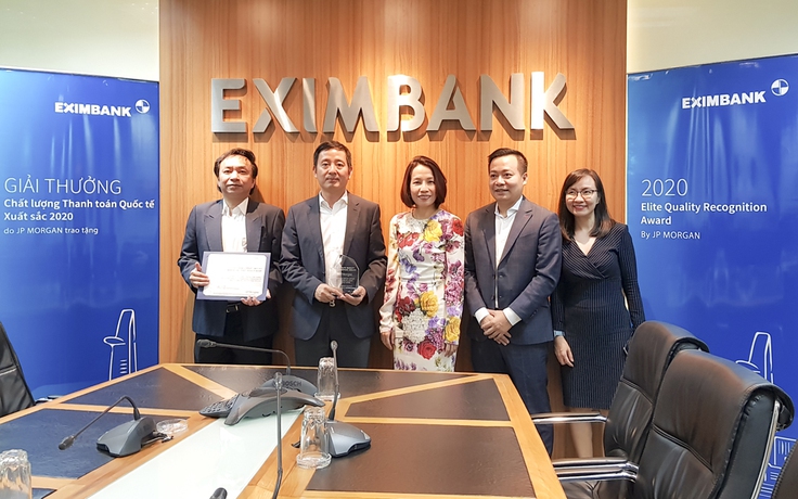 JP Morgan Chase Bank trao giải thưởng Thanh toán quốc tế xuất sắc cho Eximbank
