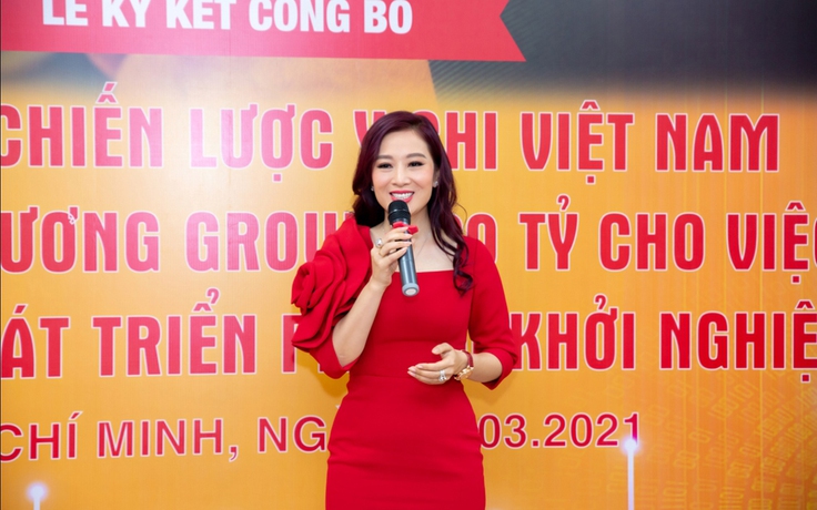 Á hậu Nguyễn Thu Hương kêu gọi thành công gói đầu tư 420 tỉ đồng