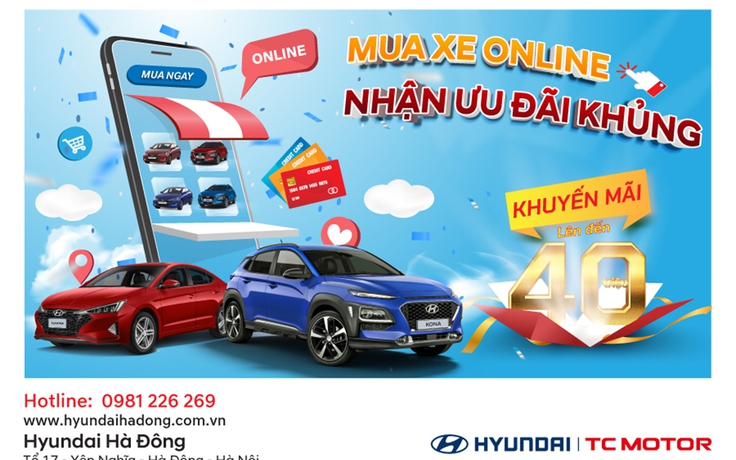 Mua xe online - Nhận ưu đãi khủng