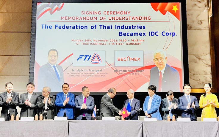 Bình Dương: Tổng công ty Becamex IDC hợp tác với Liên đoàn Công nghiệp Thái Lan