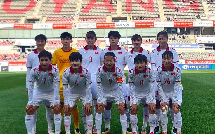 Tuyển nữ Việt Nam thua Hàn Quốc 0-3 khi thử nghiệm 4 hậu vệ
