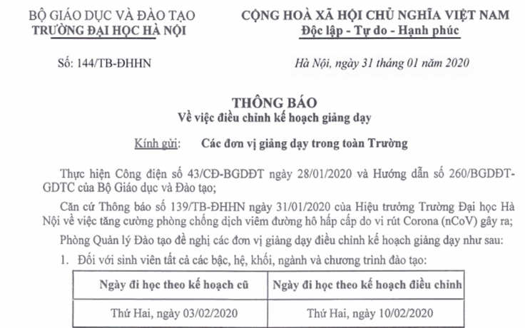 Trường ĐH nhiều sinh viên Trung Quốc nhất nước không có người học đến từ Vũ Hán