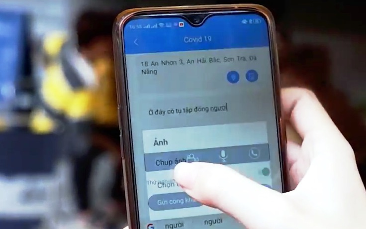 Phản ánh sai phạm về phòng dịch Covid-19 qua ứng dụng trên điện thoại