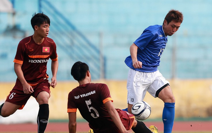 U.23 Việt Nam chơi có nét hơn nhưng vẫn thua đội nghiệp dư Nhật Bản