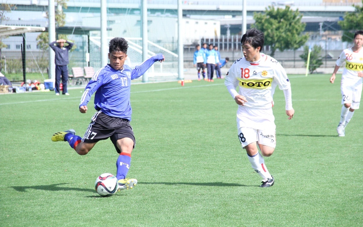 U.16 PVF hòa trong thế thắng trước đội bóng mạnh Kitakyusu