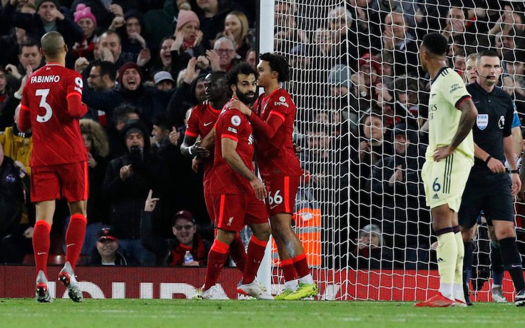 Kết quả Ngoại hạng Anh, Liverpool 4-0 Arsenal: Pháo thủ mắc mưa tại Anfield