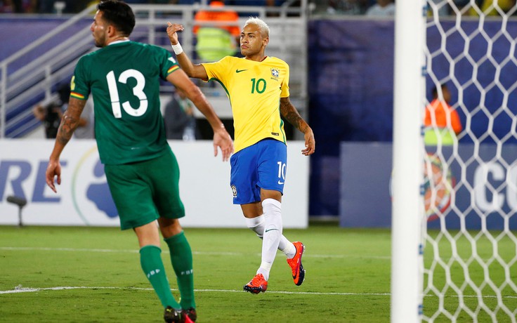 Brazil 5-0 Bolivia: Màn trình diễn chói sáng của Neymar