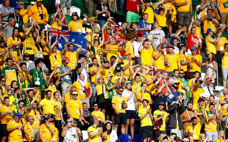 Trận Đan Mạch - Úc đón cột mốc 1 triệu khán giả ở World Cup 2018