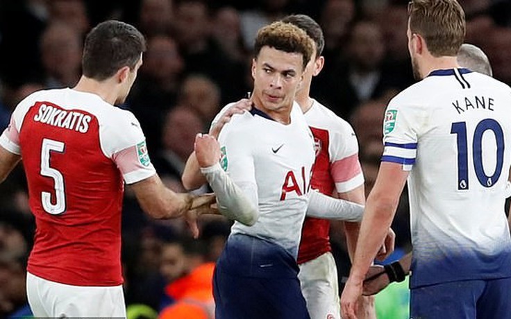 Tứ kết EFL Cup: Arsenal nhận thất bại xấu hổ trước Tottenham ngay tại Emirates