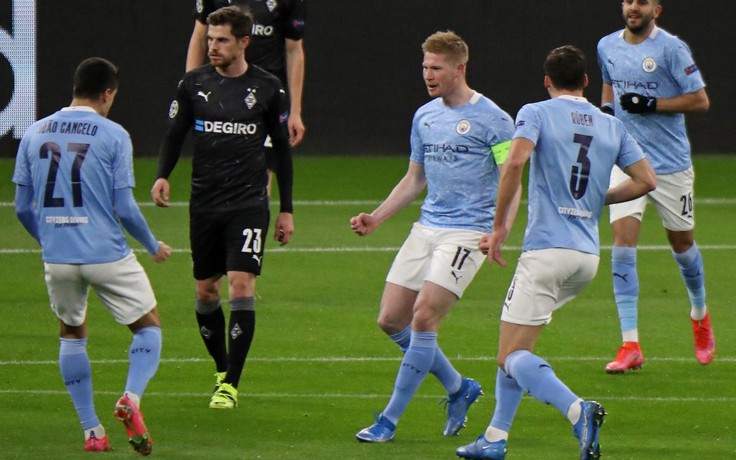 Kết quả Champions League, Man City 2-0 Monchengladbach: Thêm một bước đến cú ăn 4