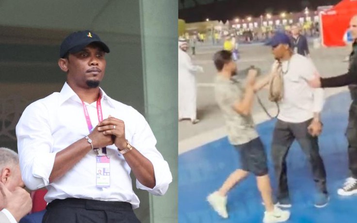 Samuel Eto'o lên tiếng về vụ rượt đánh 1 blogger tại World Cup 2022