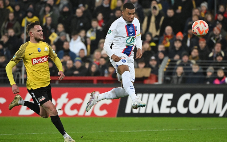 Mbappe ghi 5 bàn trong trận thắng của PSG ở Cúp quốc gia Pháp