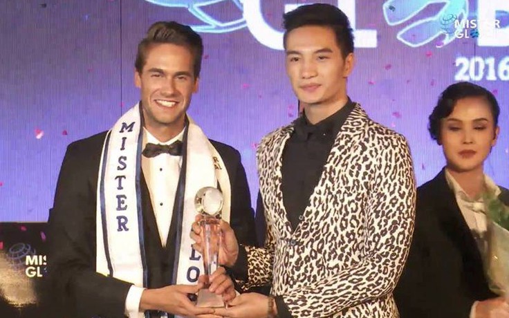 Nguyễn Văn Sơn trao danh hiệu Mister Global 2016 cho mỹ nam Cộng hòa Czech