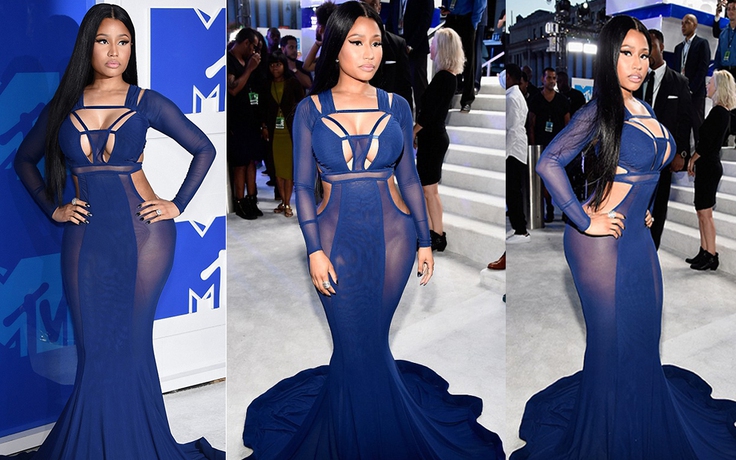 Nín thở trước gu không đồ lót của Nicki Minaj trên thảm đỏ MTV VMA 2016