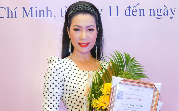 NSƯT Trịnh Kim Chi giành giải vàng tại Liên hoan Kịch nói toàn quốc 2018