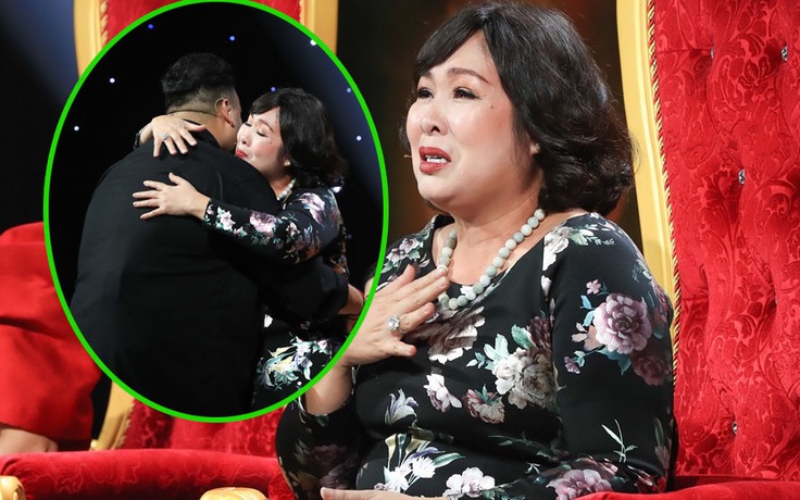 Hồng Vân bật khóc xin lỗi con trai Hoàng Sơn trên sóng truyền hình