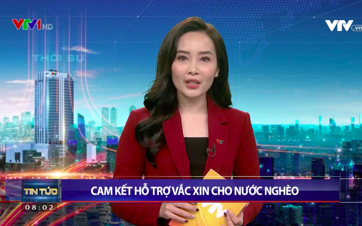 BTV Hương Thảo với giọng miền Nam bất ngờ xuất hiện trên Thời sự VTV