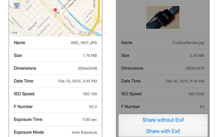 Cách xử lý dữ liệu Exif trên thiết bị iOS