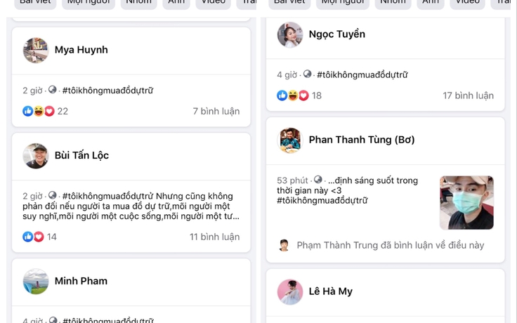 Bình tĩnh trong dịch Covid-19: 'Tôi không mua đồ dự trữ' lan truyền mạnh mẽ