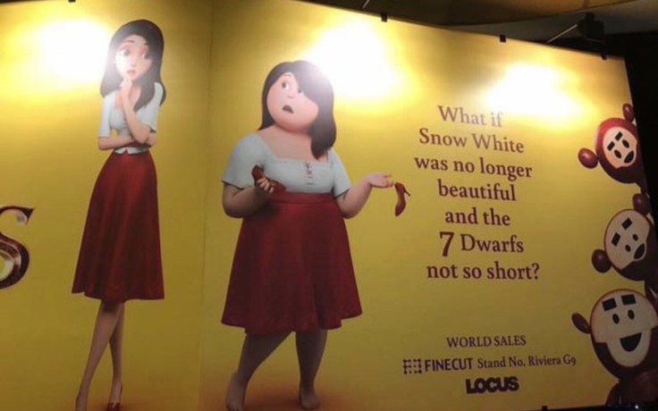 Poster hoạt hình ‘Bạch tuyết và 7 chú lùn’ bị chỉ trích vì chế nhạo người mập