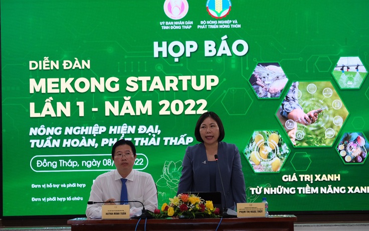 Diễn đàn Mekong Startup lần 1 chủ đề: Nông nghiệp hiện đại, tuần hoàn, phát thải thấp