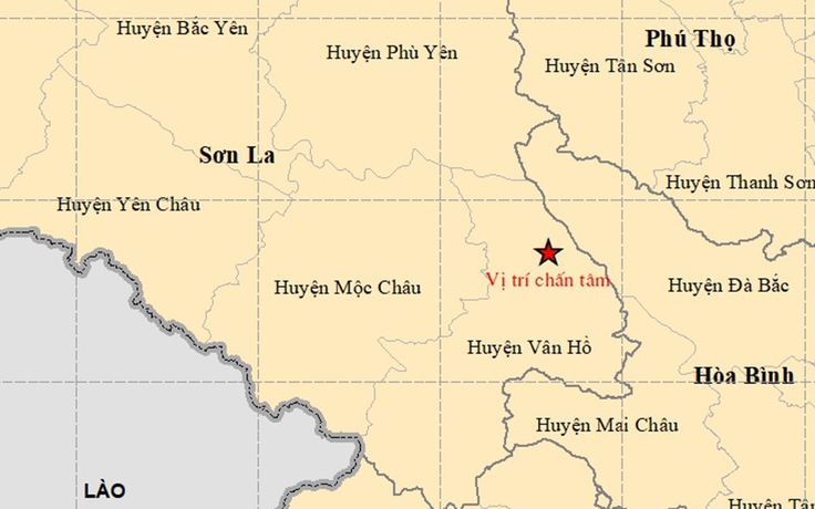 Sơn La: Động đất 4,3 độ richter tại huyện Vân Hồ