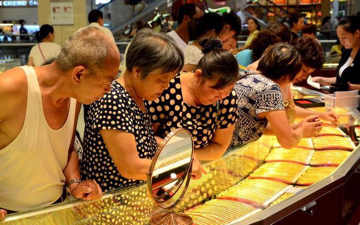 Nhu cầu vàng của Trung Quốc tăng vọt