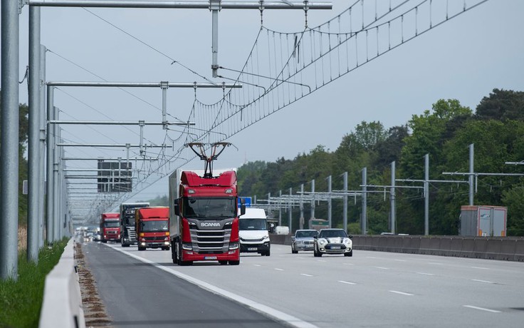 Đức có đường cao tốc điện đầu tiên