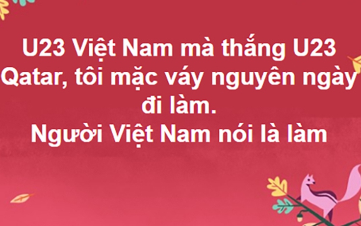 Hưởng ứng trào lưu 'Việt Nam nói là làm' chàng trai mặc váy đi làm