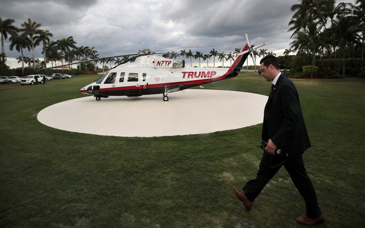 Tổng thống Trump vi phạm quy tắc an ninh khi dùng trực thăng riêng?