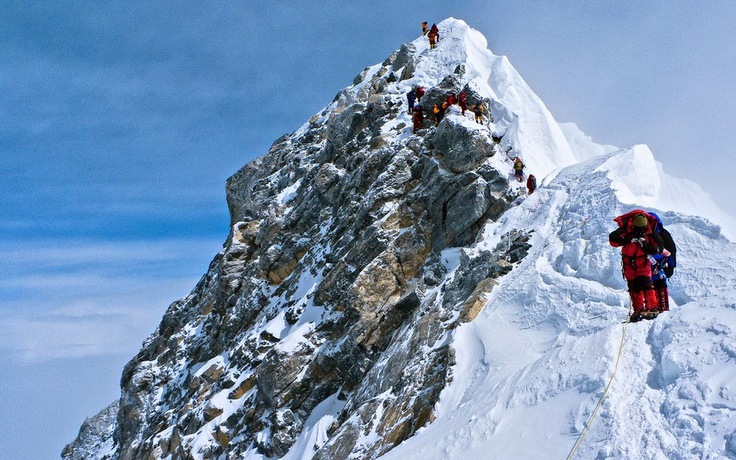 Vách đá Hillary trên đỉnh Everest bị sập