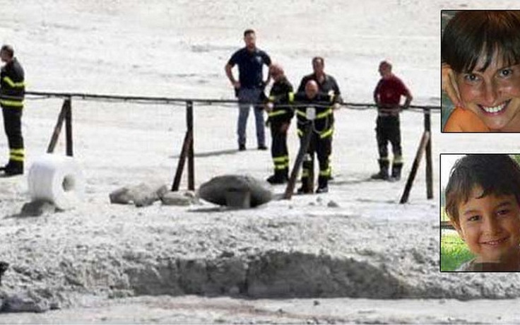 Thương tâm gia đình 3 người ngã vào miệng núi lửa Ý