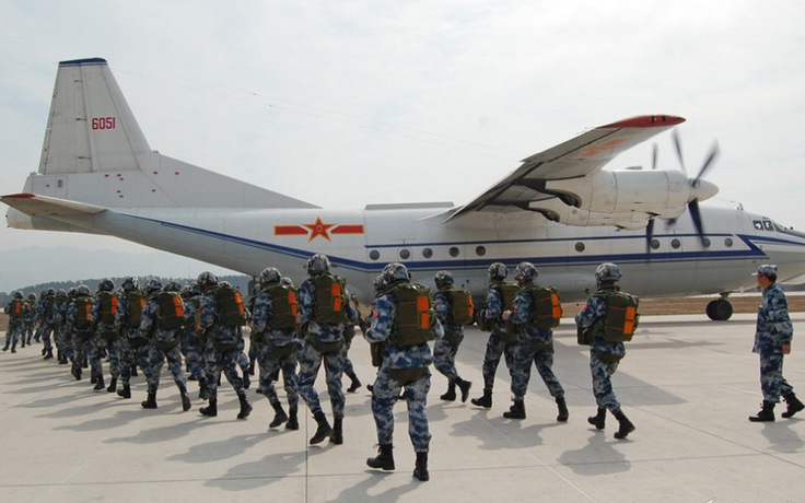 Máy bay vận tải quân sự Trung Quốc tiến gần Đài Loan