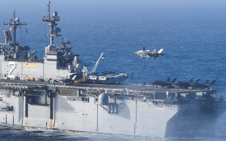 Mỹ đưa tàu khu trục chở F-35B tập trận với Hàn Quốc
