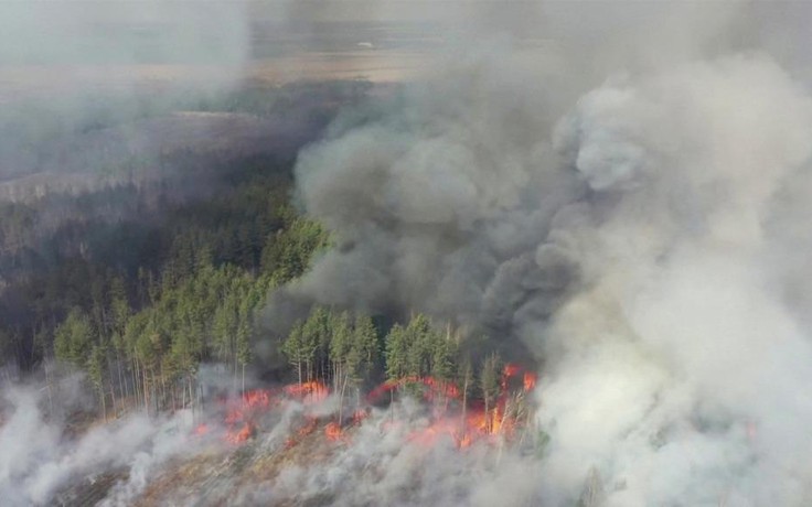 Cháy rừng đang áp sát Chernobyl ở khoảng cách nguy hiểm