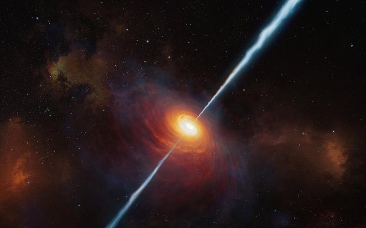Phát hiện siêu hố đen nuốt chửng cả thiên hà
