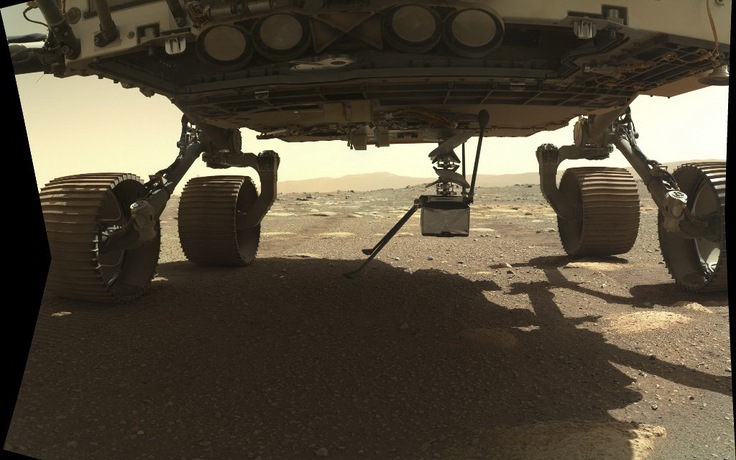 Trực thăng Ingenuity rời tàu thăm dò Perseverance, sẵn sàng cho chuyến bay lịch sử trên sao Hỏa