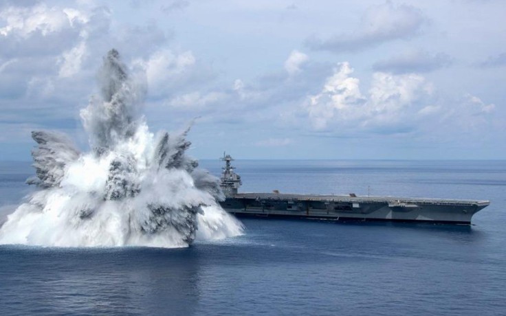 Vững vàng qua 3 vụ nổ lớn, siêu tàu sân bay Mỹ hoàn tất thử nghiệm chịu xung chấn
