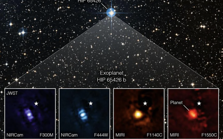 Kính viễn vọng James Webb truyền về ảnh hành tinh ngoài hệ mặt trời đầu tiên