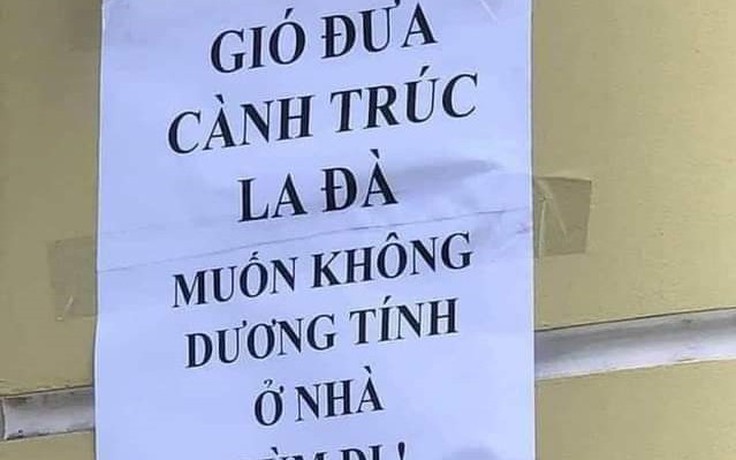 Thích thú với khẩu hiệu chống dịch hài hước, độc đáo