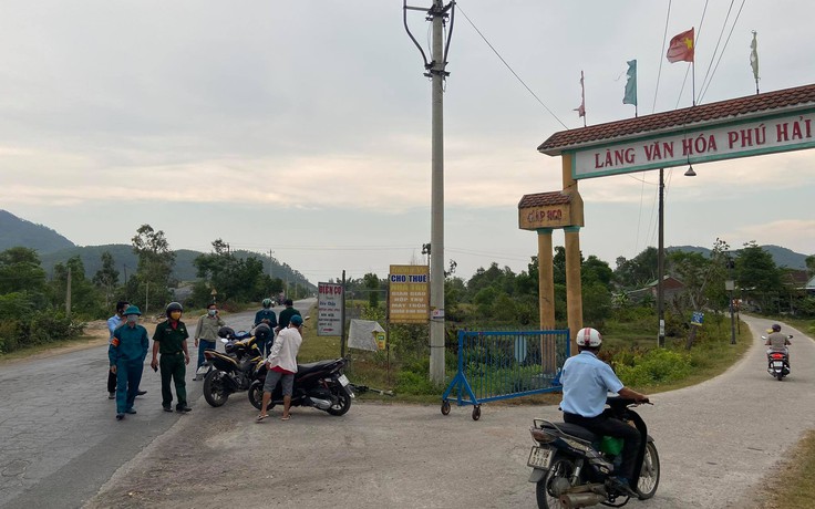 Phong tỏa thôn miền biển khu kinh tế Chân Mây phòng chống dịch Covid-19