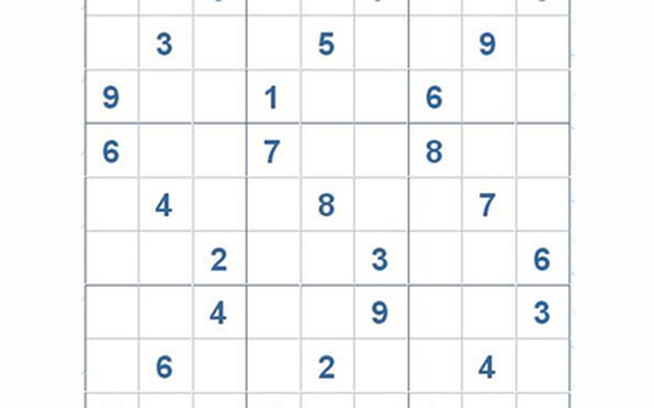 Mời các bạn thử sức với ô số Sudoku 2921 mức độ Khó