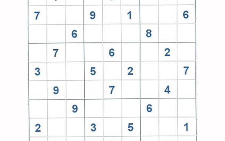 Mời các bạn thử sức với ô số Sudoku 2925 mức độ Khó