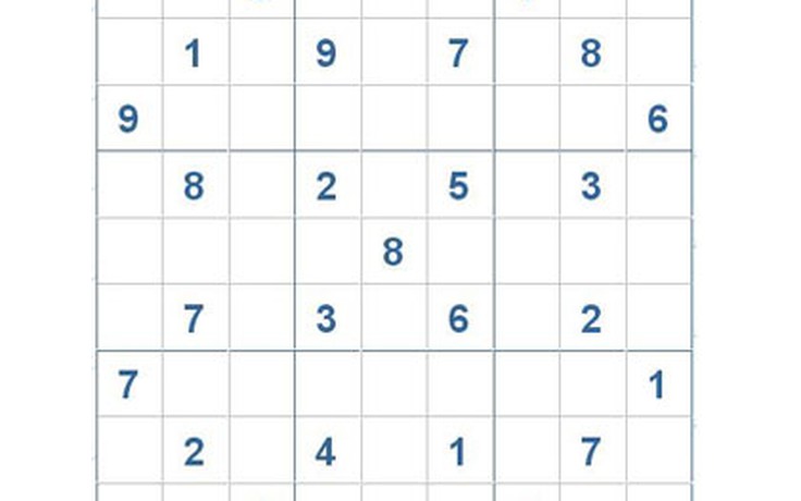 Mời các bạn thử sức với ô số Sudoku 2931 mức độ Khó