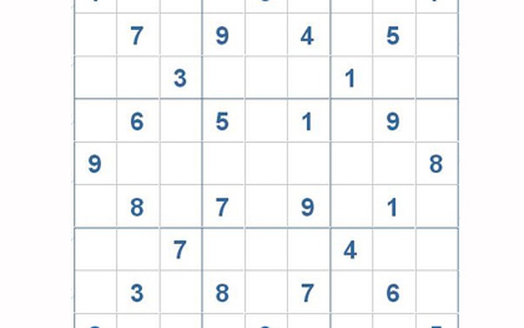 Mời các bạn thử sức với ô số Sudoku 2941 mức độ Khó