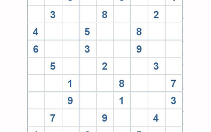 Mời các bạn thử sức với ô số Sudoku 2949 mức độ Khó