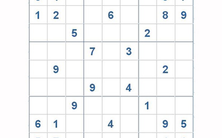 Mời các bạn thử sức với ô số Sudoku 2963 mức độ Khó