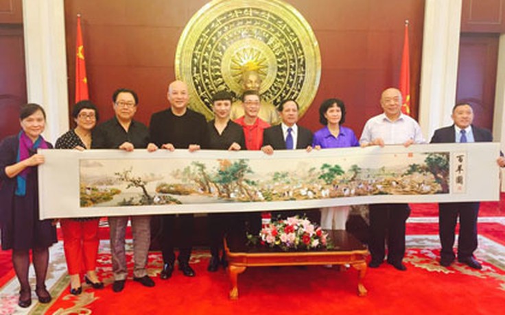 Bốn 'thầy trò Đường Tăng' tiếp kiến Đại sứ Việt Nam tại Trung Quốc